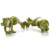 Frog Pot Huggers Resin Cartoon Hand-painted Decorative Frog Figurines Cute Office Desk Garden Decoration