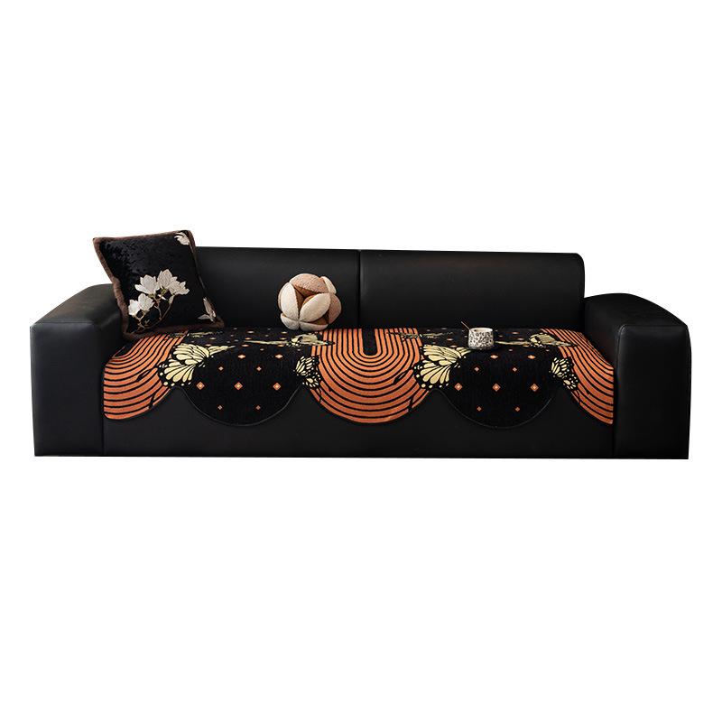 French Horse Brown High-End Pillow Cover Living Room Sofa Light Luxury Light Luxury Sofa Cover Sofa Towel Sofa Cushion