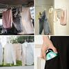 Stendibiancheria Portatile con 10 Pinze, Corda Retrattile Robusta con Manovella, Linea per Asciugare i Vestiti per Bagno, Interni, Esterni, Viaggio