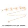 Gothic Metal Sun Belt For Women Fashion Hight Waist Sun Chain Jewelry Gift Wedding Sash Celestial Waist Chains Accessories