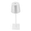 LED Cordless Table Lamp 3600mAh Rechargeable Battery Desk Lamp 3 Color Stepless Dimming LED Table Lamp Night Light for Restaurant Bedroom Bars White