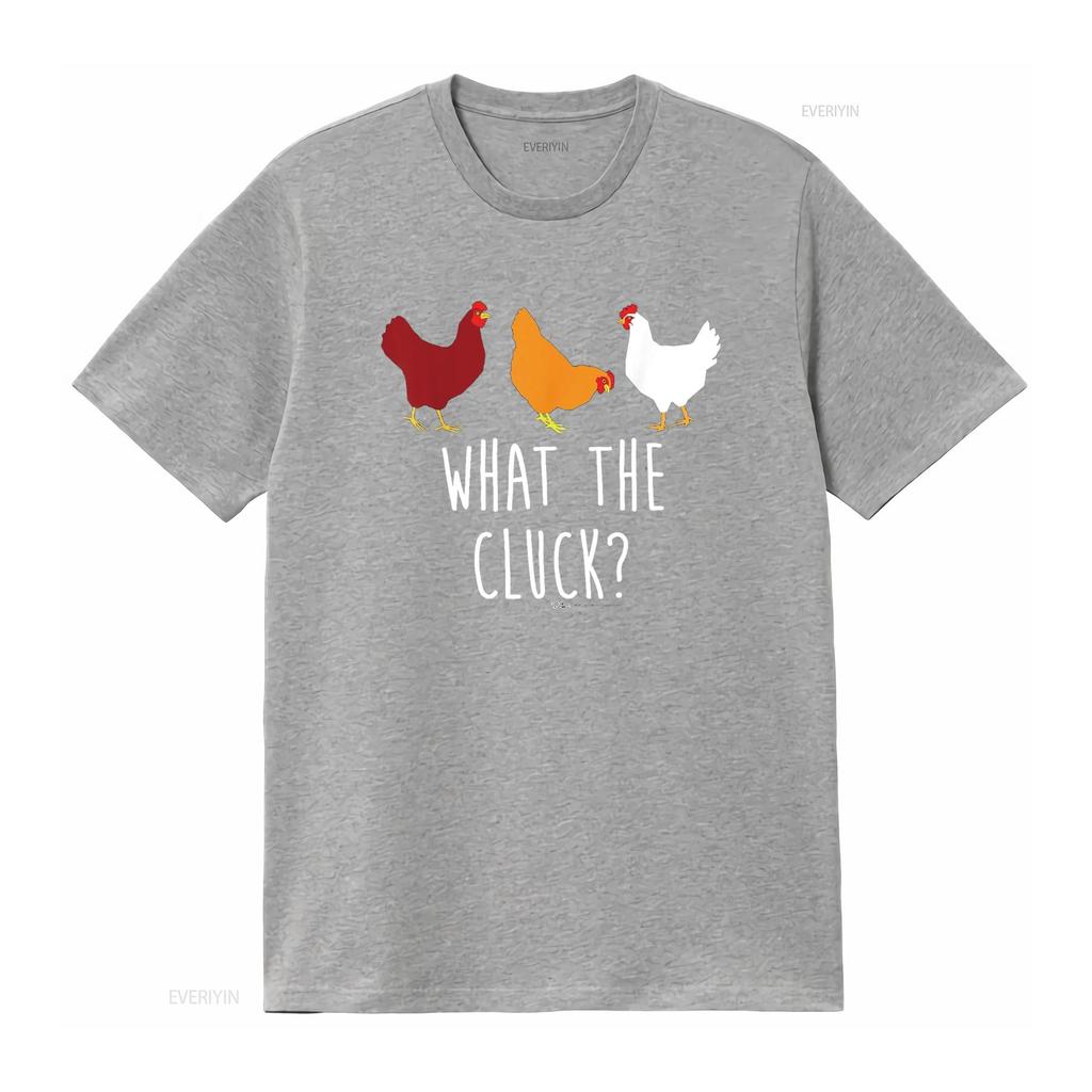 What The Cluck Funny Chicken Farmers T Shirt Vintage Washed Designer Clothes Fashion Graphic Homme Slightly Breathable Soft