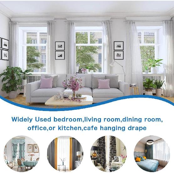 Openable Curtain Rings with Eyelets, 1inch Heavy Duty Rustproof Metal Drapery Rings,Shower Curtain Rings 24pcs Black Zocang