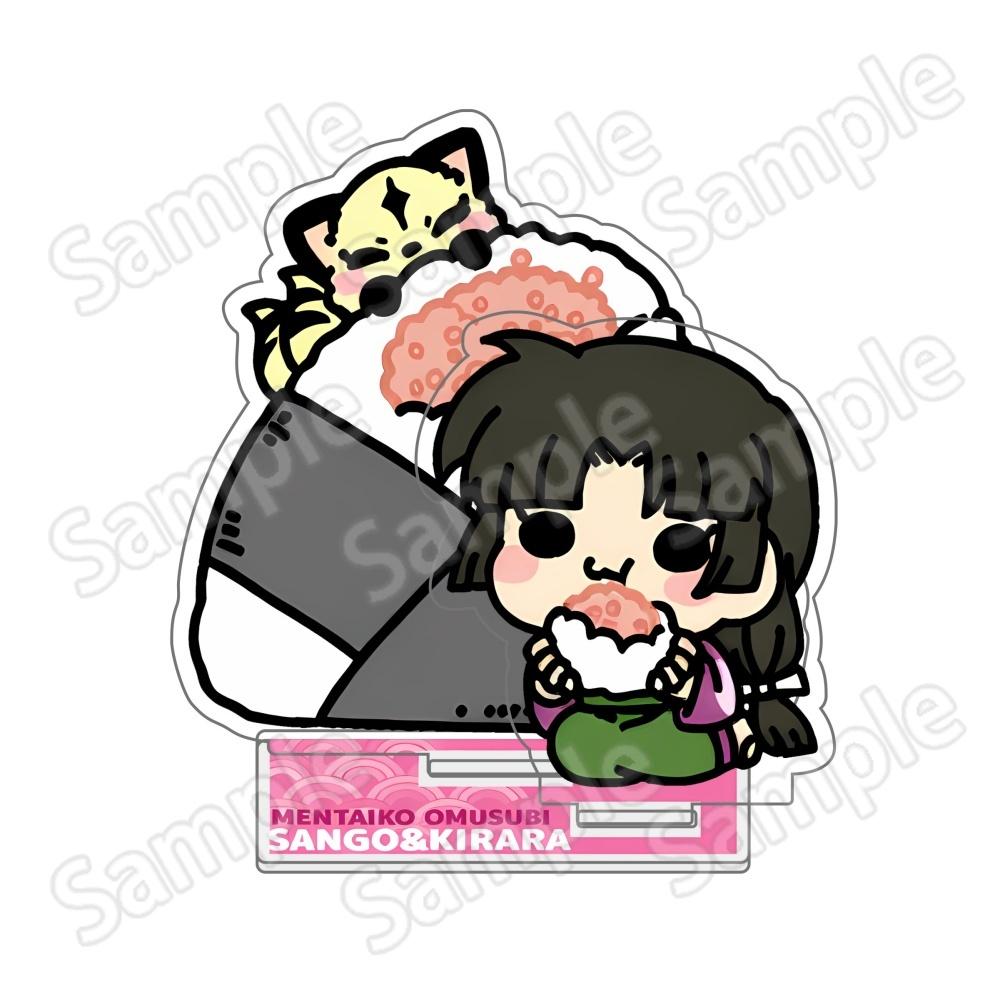 Anime Inuyasha Acrylic Stand Keychain Sesshomaru Kagome Kikyo Naraku Sango Miroku Shippo Koga Kagura Onigiri Chibi Figure Key 10 cm