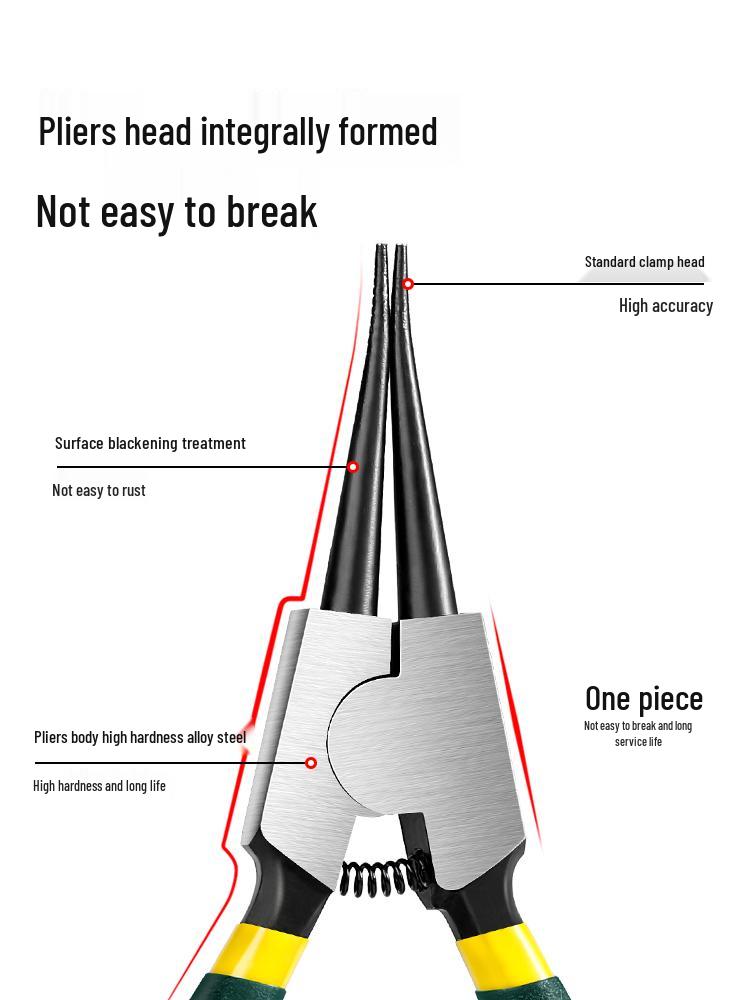 Small Pointed Nose Snap Ring Pliers for Internal/External Circlip, Spring, Expansion, and Retaining Rings