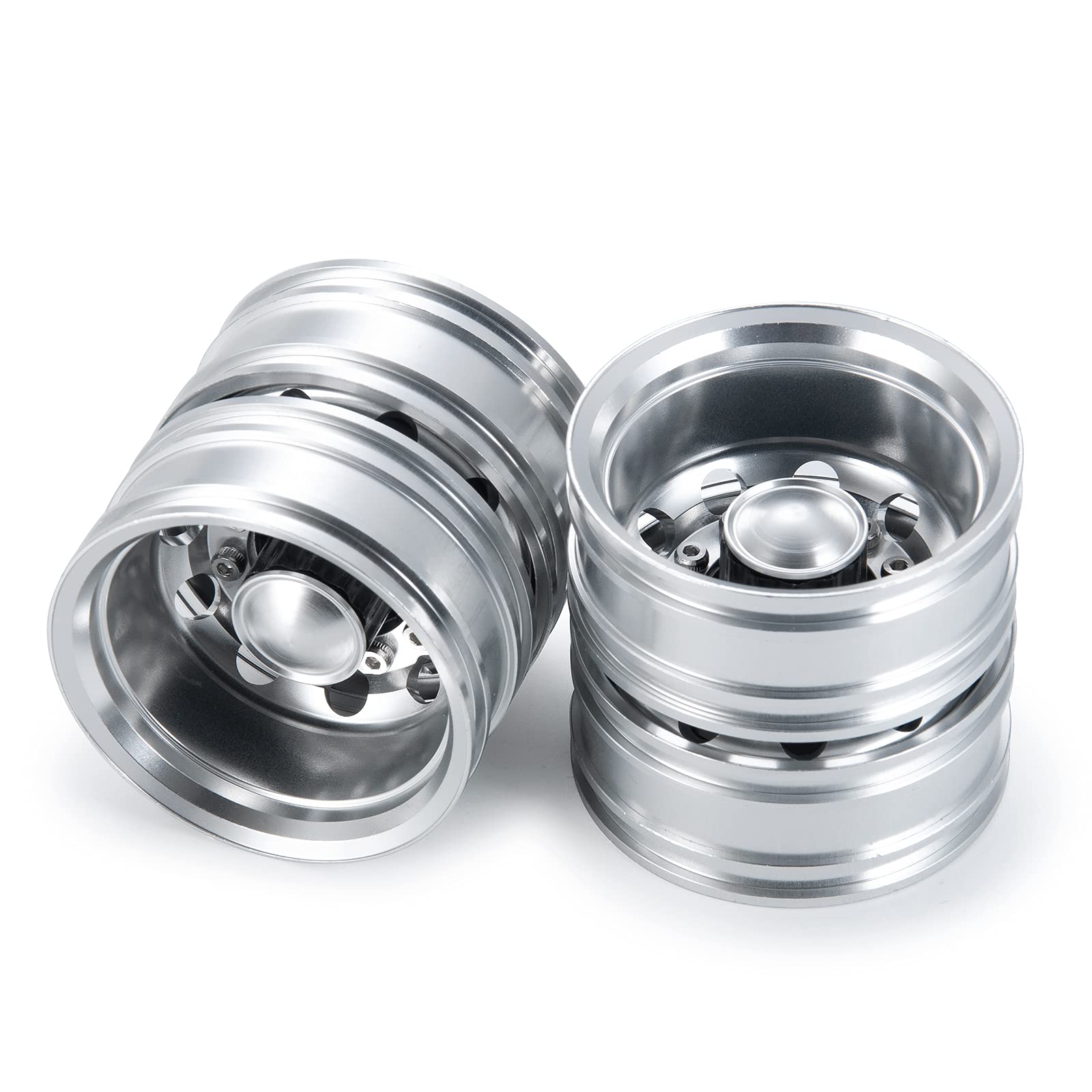 

Trailer Rear Wheel Hubs, Tire Inner, Rear Wheel Rim Hubs for 1/14 Tamiya Tractor Climbing Trailer, No. 3 (2 pieces)