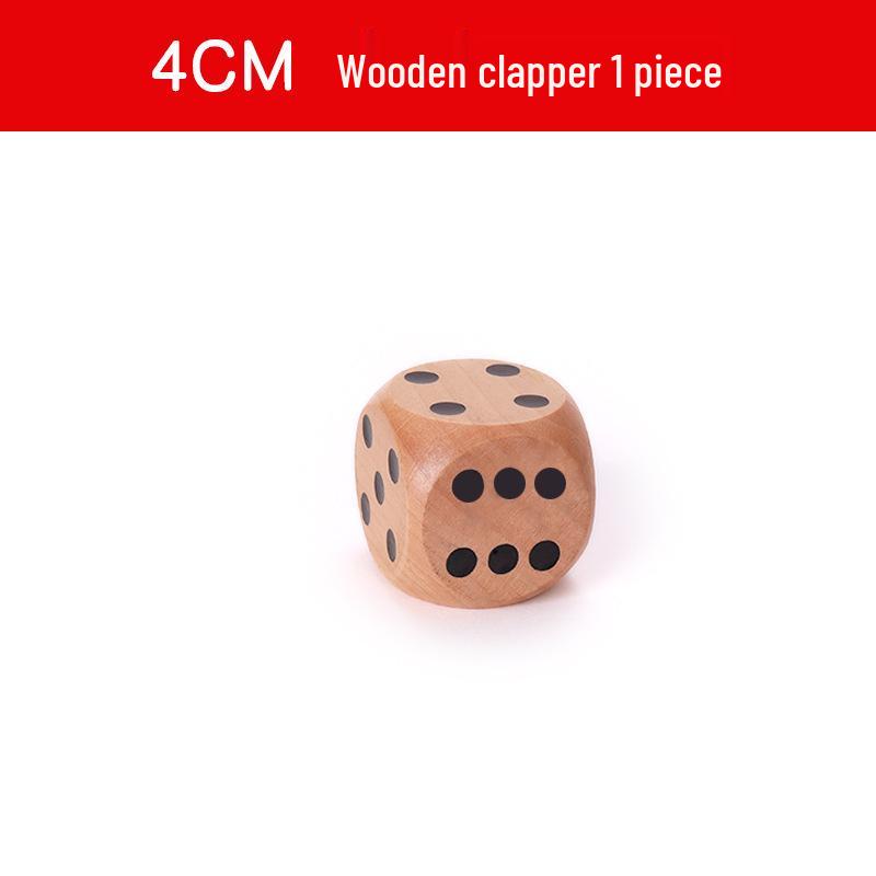 Bardzo Duży Drewniany Cyfrowy Kubek na Kostki Zabawka - Solidny Rekwizyt do Aktywności i Losowań