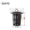 50-Pack Hydroponic Planting Baskets, Deep Root Cups for Soilless Cultivation