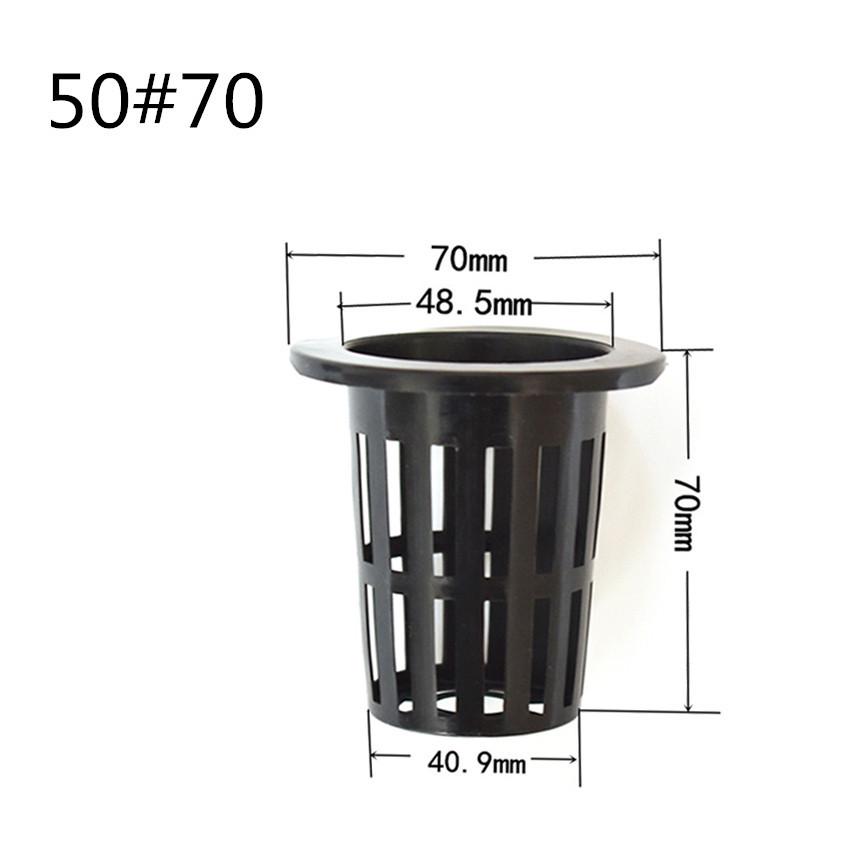 50-Pack Hydroponic Planting Baskets, Deep Root Cups for Soilless Cultivation