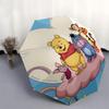 Winnie the Pooh, Tigger Automatic Opening and Closing Umbrella - 8 Ribs Portable Folding Umbrella with Plastic Handle, Suitable for Leisure