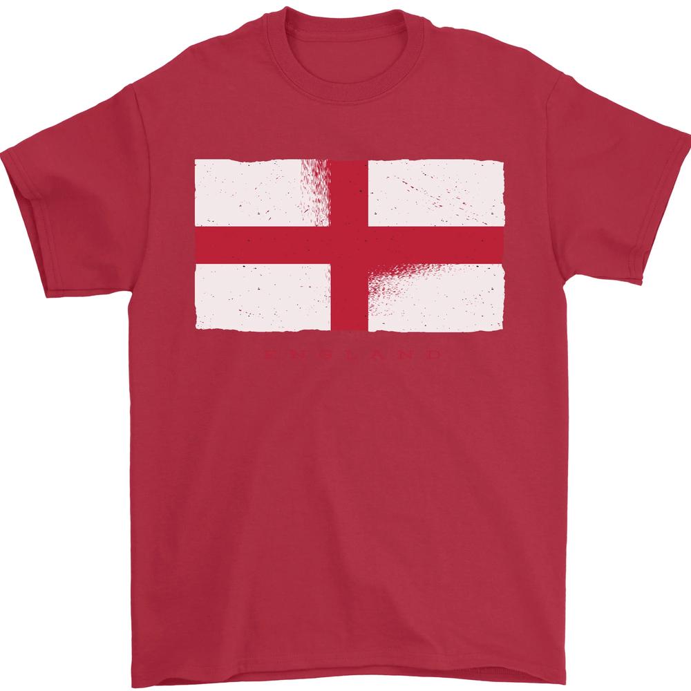 England Flag St Georges Day Rugby Football Unisexs TShirt 100 Cotton S