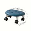 1pc Rolling Low Stool with Wheels - Stylish & Durable Plastic Footstool - Ideal for Bath,Perfect for Shoe Changing & Organization