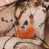 Halloween Pumpkin Statue Decorative Figurine Decoration Art Crafts Desktop Ornament for
