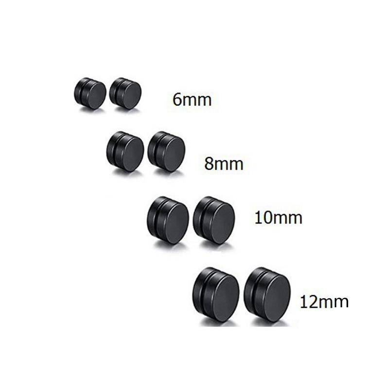 Men's Fashion Hip Hop Personalized Magnetic Stainless Steel False Earrings