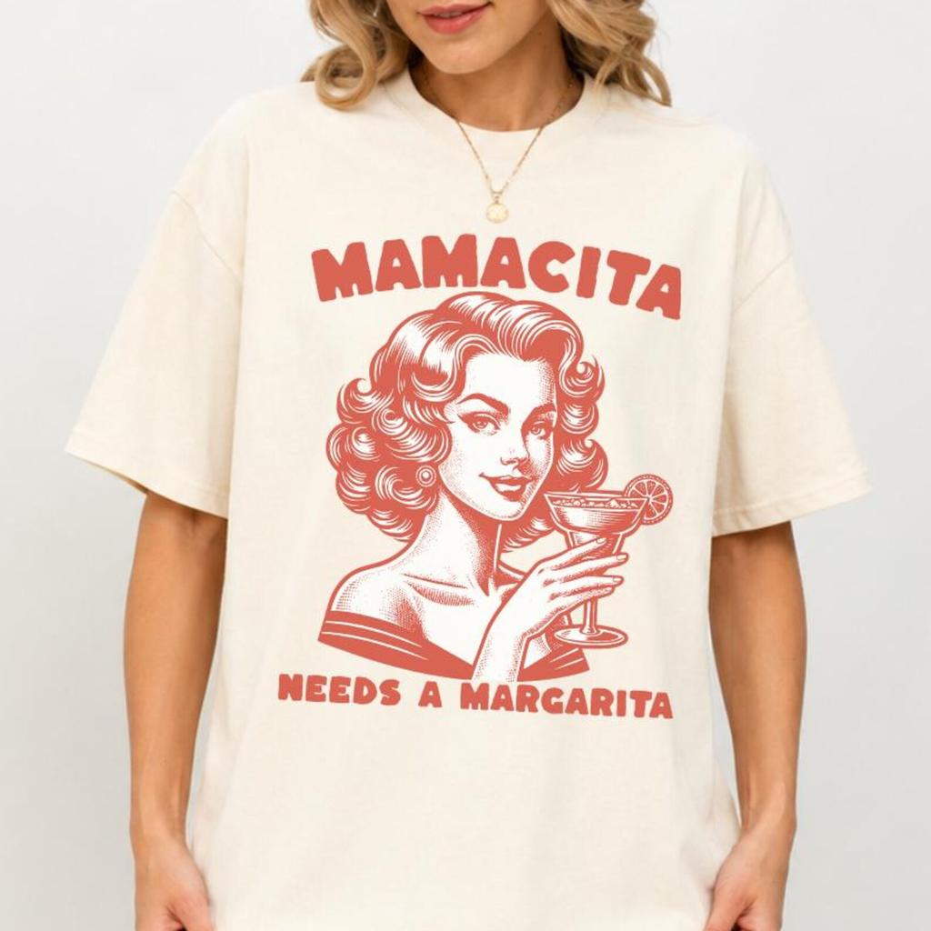 Mamacita Needs a Margarita Shirt, Funny Tequila Shirt, Summer Cocktail Shirt, Tequila Lover Shirt, Drink Shirt, Margarita Shirt, Women's Tee