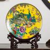26CM Ceramic Plate Ornaments Home Decorations Furnishings Flower Arrangement Home Crafts Modern With Base