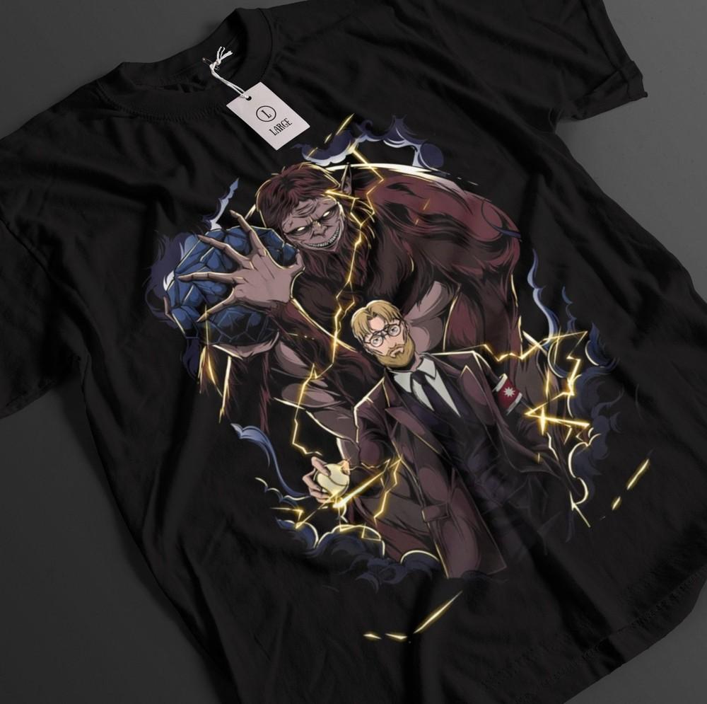 

Attack On Titan Shirt Zeke Beast Tshirt AOT T-Shirt Anime Unisex Graphic Tee 4XL