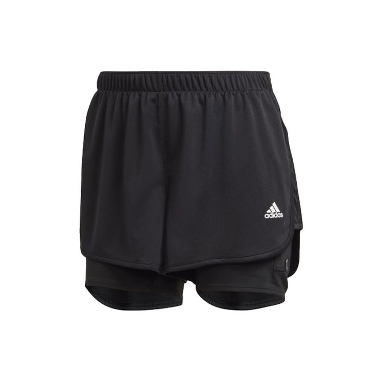 

Adidas Двухслойные шорты для бега женские шорты черные FS9845 L