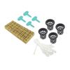 72 Set 1 Inch Steenwolblokjes met 2 Inch Netpotjes voor Hydroponisch Teeltsysteem Goed Water