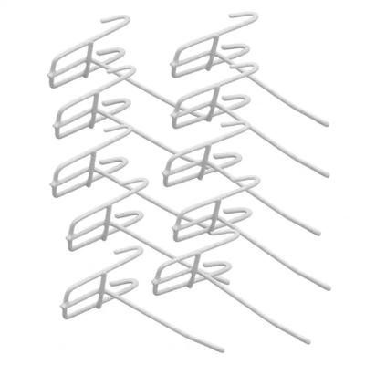 10Pcs Metal Mesh Panel Hangers Reusable Wear-resistant Display Panel Shelf Hook Removable Universal Net Panel Hooks Supermarket