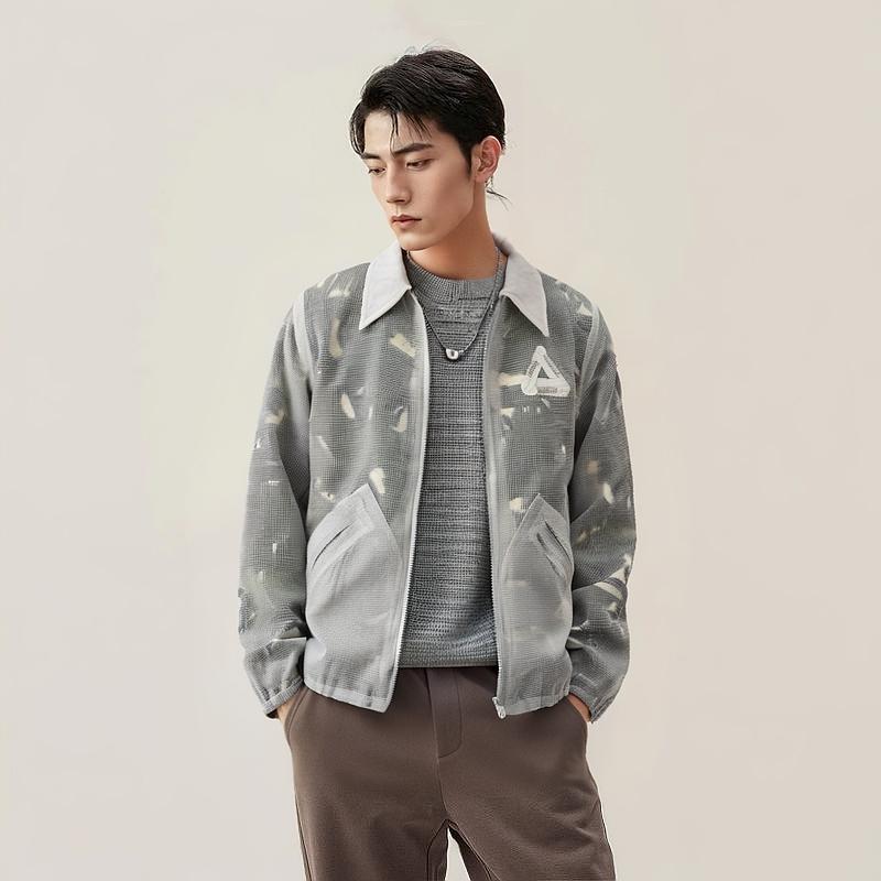 Palace X Beams Plus Fleece Lined Coach Jacket Camo Unisex Outerwear Multi-Color 3818059613915