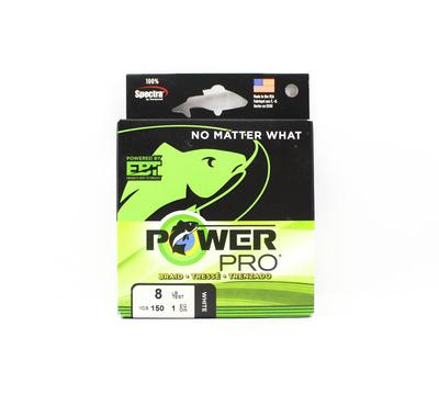 POWER PRO Pīta Spectra aukla 8lb, 150 jardi, balta (4864)