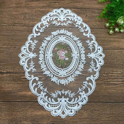 Tischset im nordischen Stil, bestickte Tischdecke, dekoratives Tischset, Heimdekoration, Esstisch, Retro-Spitze, Couchtischset