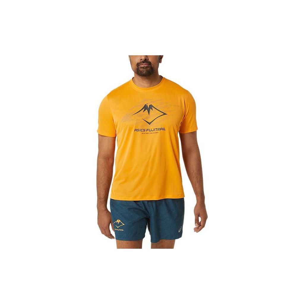 New Asics Fujitrail Logo-print T-shirt 2011C981-800
