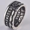 WOSIKATE Vintage  CopperPlated Ring For Men Creative Thai CopperRing Fashion Jewellery Index Finger Ring