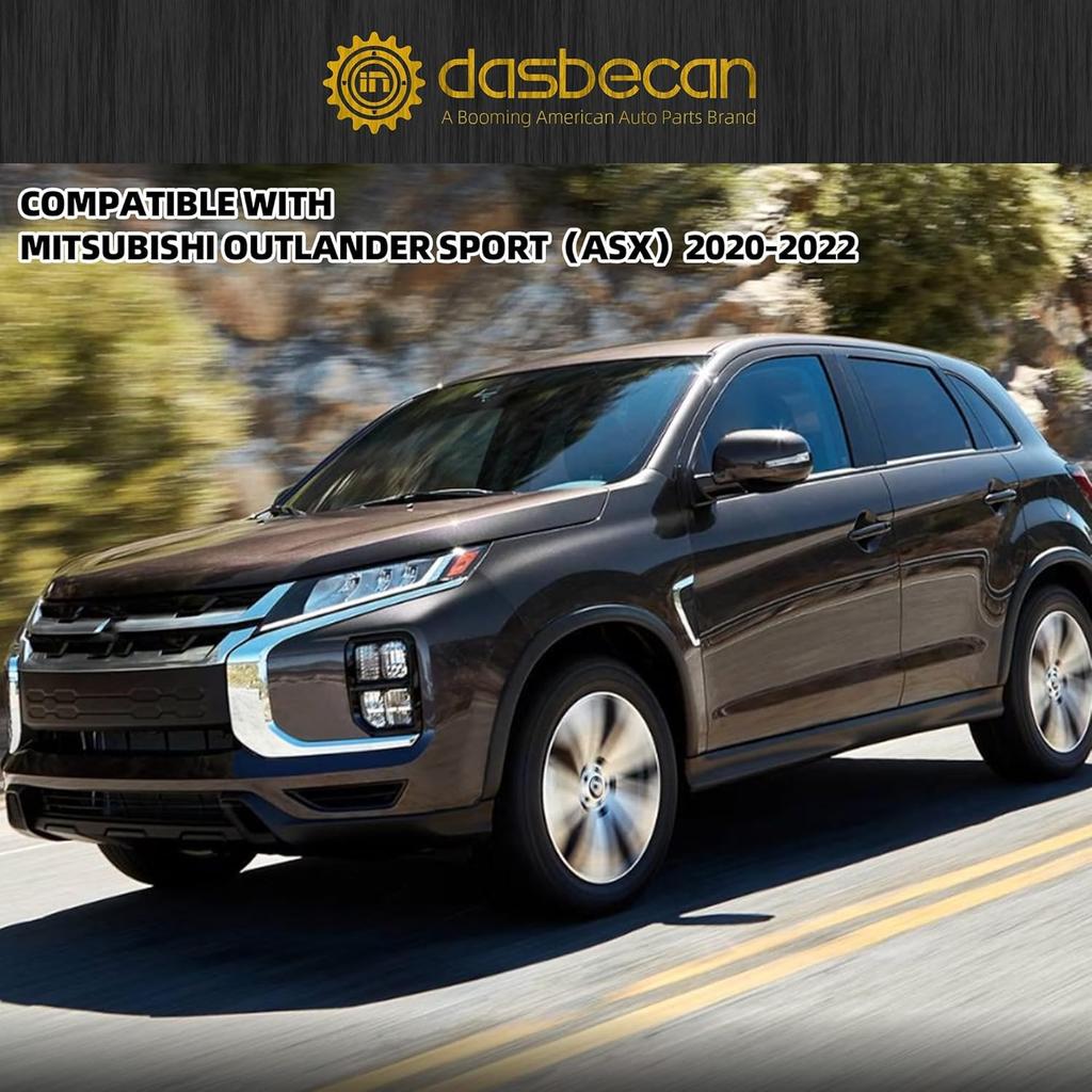 Dasbecan 8" Touch Screen with 2 knobs Compatible with 19-21 Mitsubishi Outlander Sport Mitsubishi ASX Replaces 8740A040 8740A130 8740A076 Glass