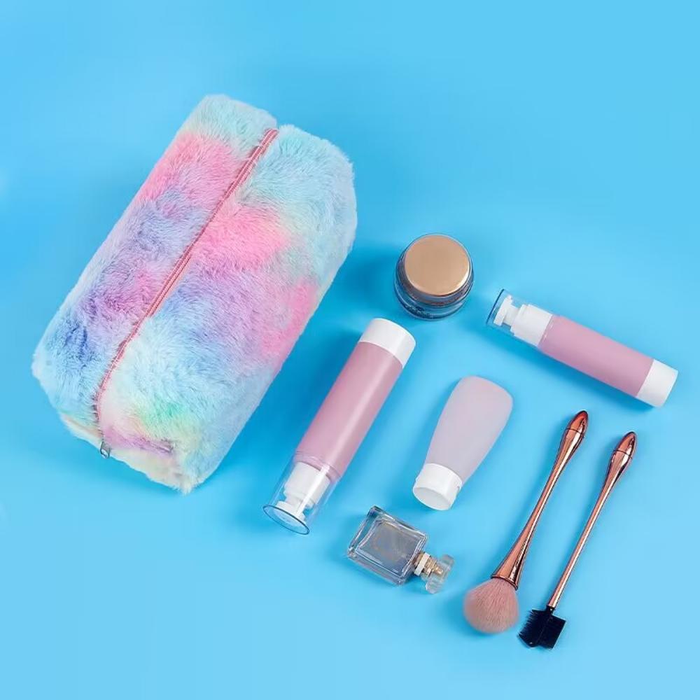 Плюшевая дорожная косметичка большой емкости — фото 2