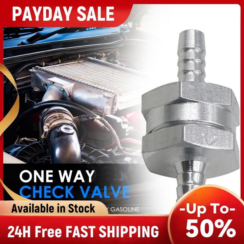 4mm Car Modified Aluminum Alloy Barb Checks Valve Non Return One Way Fuel Petrol  Autos Parts Accessories