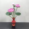 Petites Fleurs Artificielles Décoration Lotus Lys pour Maison & Offrandes à Bouddha