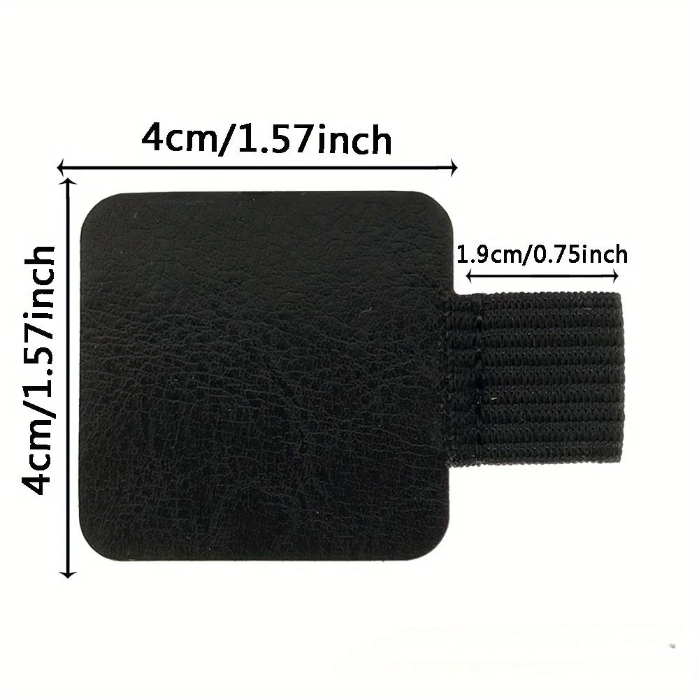 10pcs Self-adhesive Pen Holder 6 Color Pen Clip Protective Case PU Leather Notebook Elastic Loop Cover for Diary Planner Clip