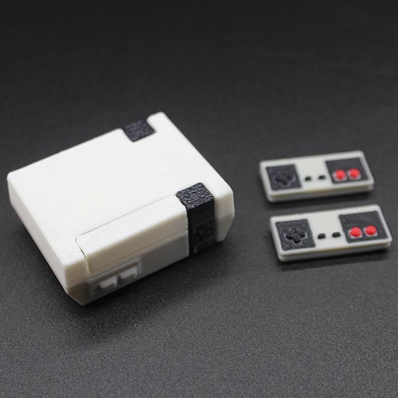 

Dollhouse Host+Game Card+2 Controllers Mini Toys Model Gamepad Simulation Wireless Game Controller Doll House Decor Accessories