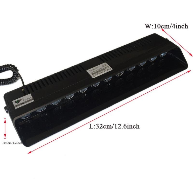 12 LED Car Truck Beacon Warning Windshield Hazard Flash Strobe Light Emergency Lamp 12W 12V Green