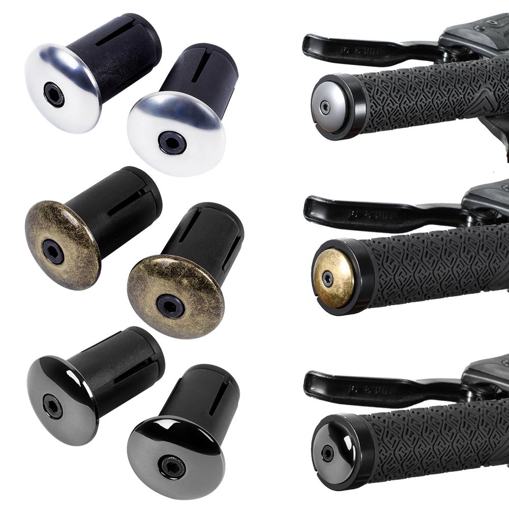 1 Pair Bicycle Bar End Plug Aluminum Alloy MTB Mountain Road Bike Grip Plugs Handlebar End Cap Handlebar Grip Accessories