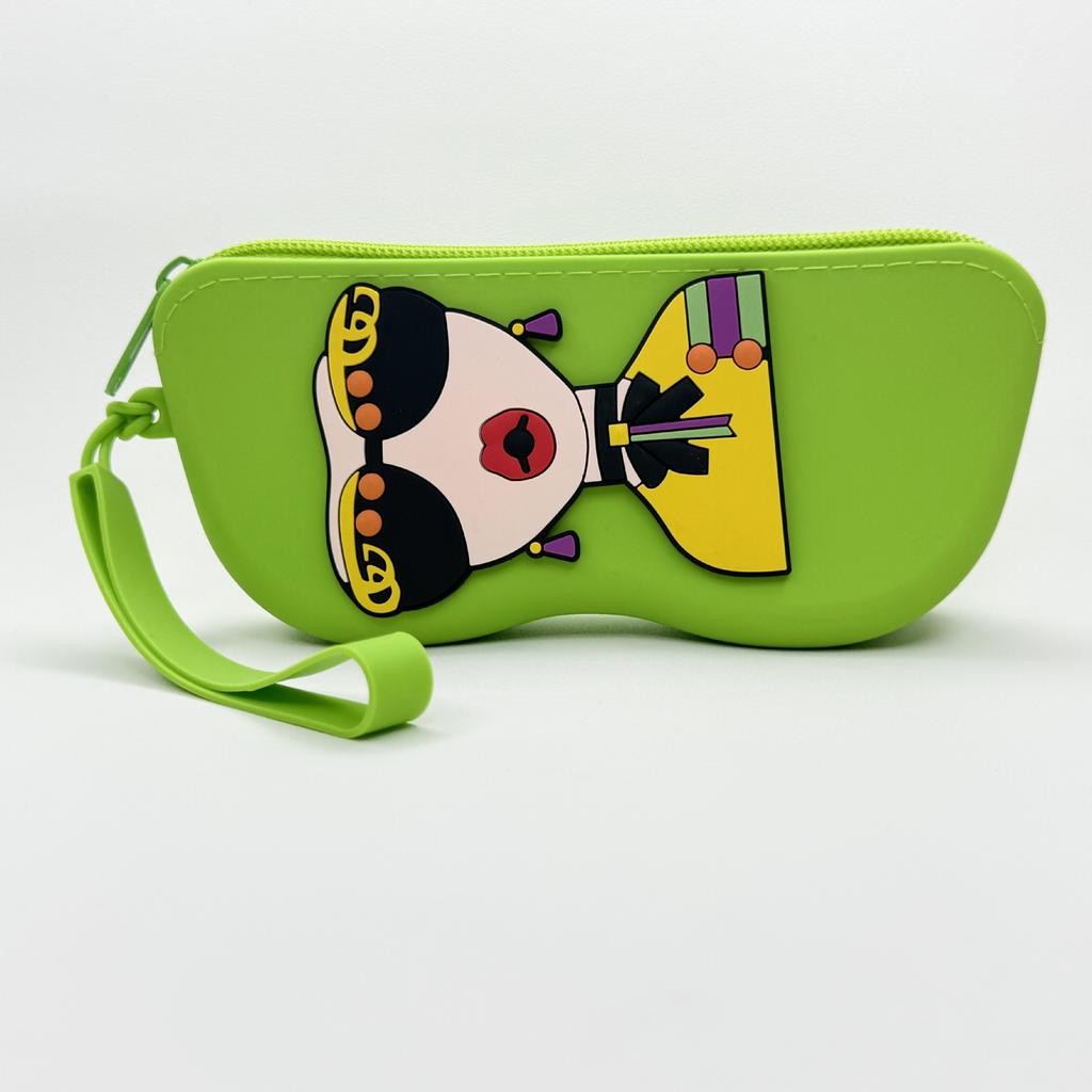 Glasses Case Decorative Eyewear Storage Bag Sunglasses Holder Cartoon-Style Silicone Glasses Bag For Gift Personal Use Daily Use