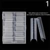 120 Pcs False Nail Tips Clear Matt Soft Fake Nails Extension For Home Diy Nail Salon Manicure