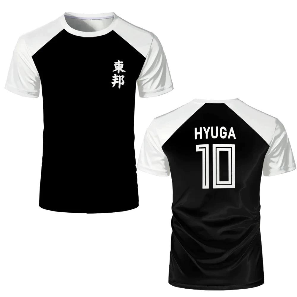 Hyuga Lenders Tsubasa Cartoon Animation Anime Football Soccer T-Shirt Nation Jersey Japan Print Sport Vintage Short Sleeve Uniform Cosplay Unisex