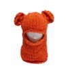 New Hand-Knitted Velvet Rabbit Ear Hat with Devil Horns - Warm, Thick, Sweet, and Stylish Spicy Girl Face Mask