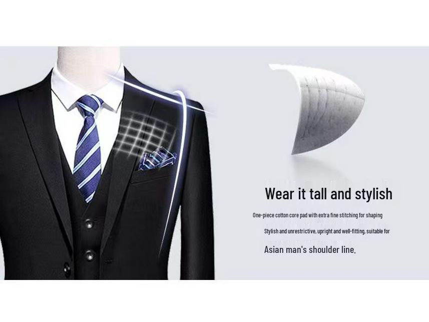 Men's Business Casual Formal Suit for Work, Interviews, Weddings, or Groomsman Attire
