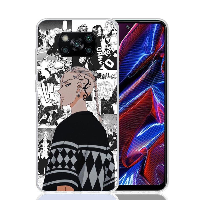 Anime Tokyo Aevengers Phone Case For Xiaomi Poco X7 X6 X5 Pro F7 Ultra Redmi 15C 15 13 13C 12 12C 10 10A 10C 9 9A 9C 9T Cover Po