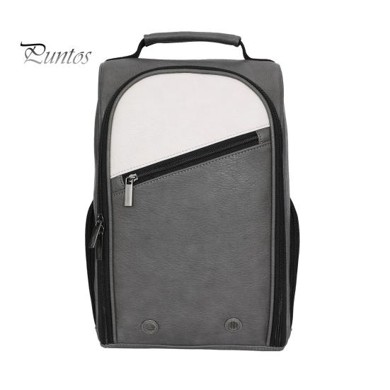 

Сумка для обуви для гольфа с застежкой-молнией, большая вместимость, водонепроницаемая, износостойкая, спортивная сумка с ремешком и боковым карманом для аксессуаров серый