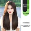 Women's Invisible Seamless Hand-Knitted Long Straight Hair Extension Set - Increases Volume, Lightweight, Natural Look