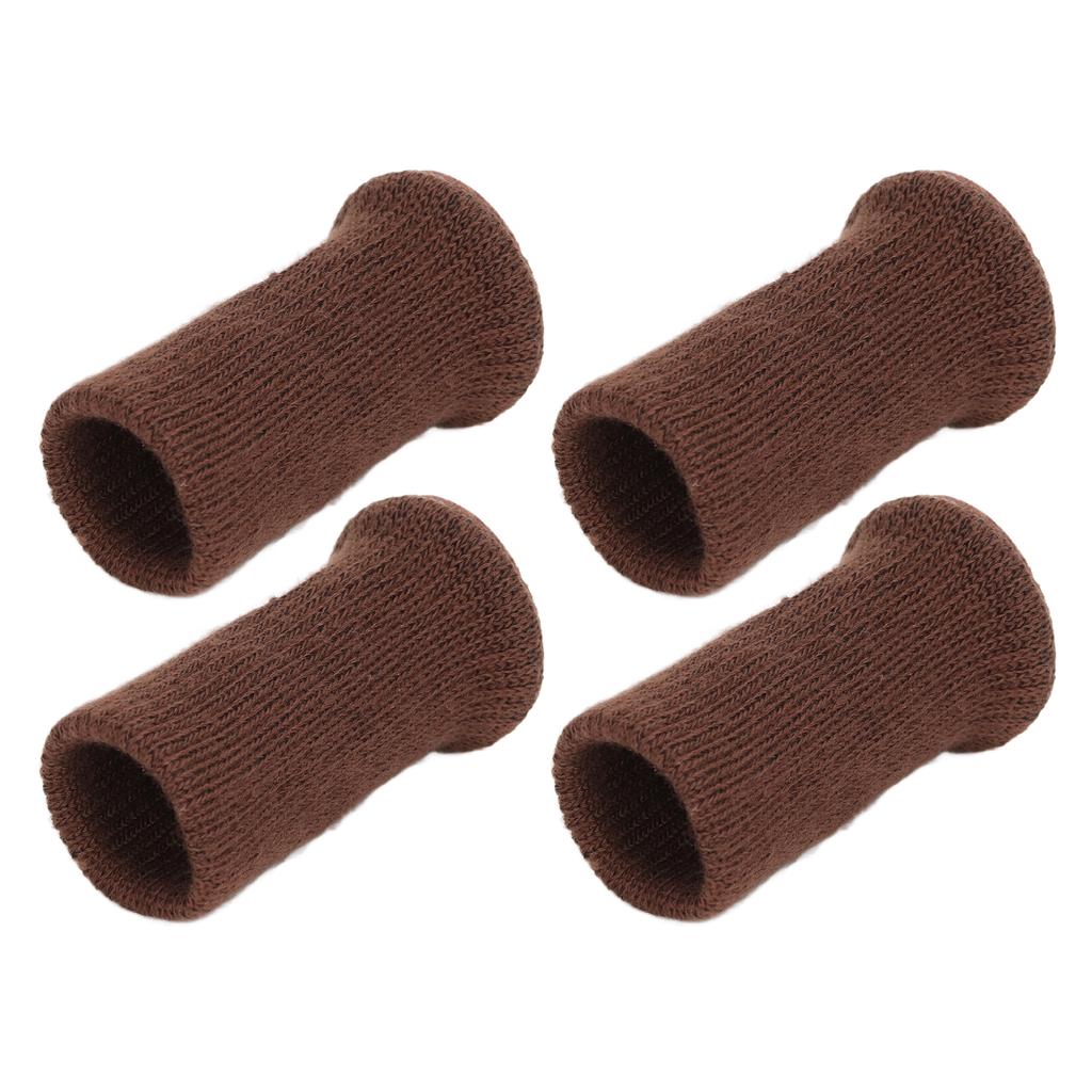 4Pcs Furniture Leg Socks Covers Mute Non Slip Wear Resistant Knitted Chair Leg Floor Protectors