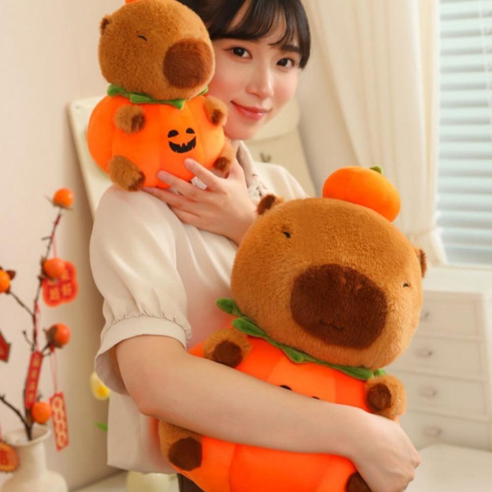 PP Cotton Halloween Capybara Plush Doll Cartoon Capibara Anime Fluffty Toy  Birthday Gift