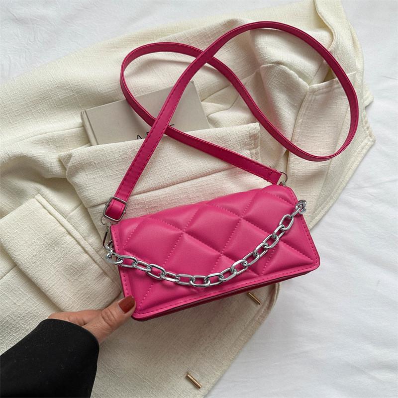 Chic Trendy Small Square Crossbody Bag 2023 Summer Fashion Pu Shoulder Bag For Women