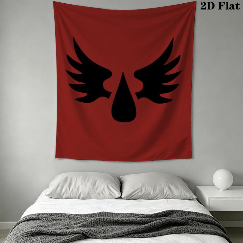 Blood Angels cool Wandteppich Ästhetischer Wandbehang Bedruckter Stoffdecke Dekorative Wandteppiche für Schlafzimmer Wohnzimmer Heimdekoration