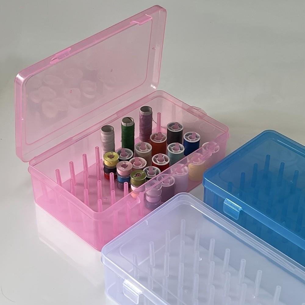 Plastik Nadel und Faden Box Transparente Näh Aufbewahrungsbox Nützlicher Garnspulen Behälter Nähwerkzeuge
